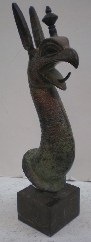Griffin On Marble Base - Bronze Item - Ancien​t Art - Hand Made In Greece photo