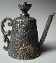 Silver Goldsmith Ottoman Unusual Instrumaent Oil Lamp Pitcher Miniature Turban Miniatures photo 9