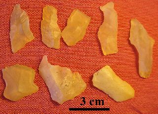 Libyan Desert Glass,  8 Small Tools Excellent Quality,  27.  4 Grams photo