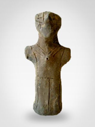 Ancient Neolithic Vinca Idol Figurine 5000 B.  C. photo