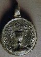 Christian Amulet,  Antique Metal Over 500 Years Old Nr Holy Land photo 1