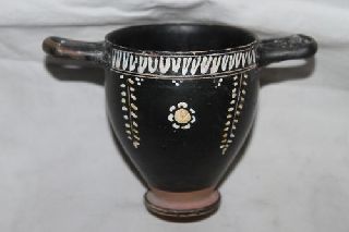 Ancient Skyphos Greek Pottery 4th Bc Wine Cup photo