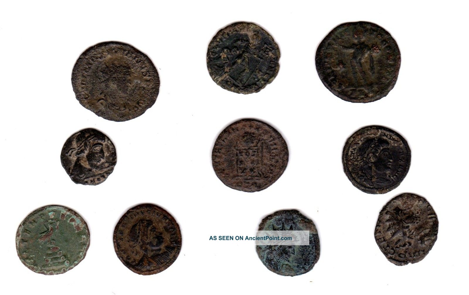 A Group Of Roman Coins Found In Norfolk. British photo