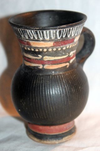Quality Ancient Greek Ribbed Thistle Mug Pottery 4th Century Bc photo