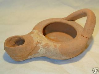 Quality Greek Hellenistic Pottery Oil Lamp 3rd Century Bc photo