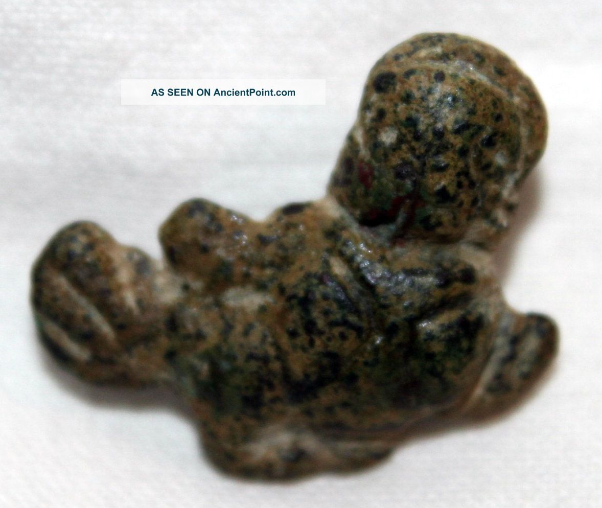 Ancient Luristan Bronze Owl Amulet C.  1000 Bc Bird Near Eastern photo