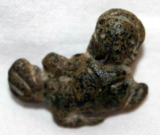 Ancient Luristan Bronze Owl Amulet C.  1000 Bc Bird photo