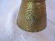 Middle East Brass Pot Copper & Silver Decoration Metalware photo 6