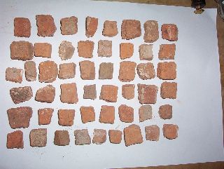 50 Roman Tile Tessarae C.  (3rd A.  D.  Mosaic Norfolk photo