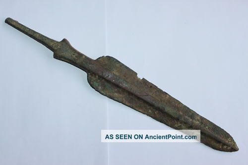 Quality Ancient Luristan Spear Head Circa 1000 Bc Near Eastern photo