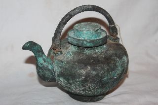 Rare Chinese Han Dynasty Bronze Tea Pot C.  200 Bc - 220 Ad photo