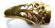 Medieval Gold Gilt Ring With Vine Leaf Decoration And Red Setting 17th Century European photo 1