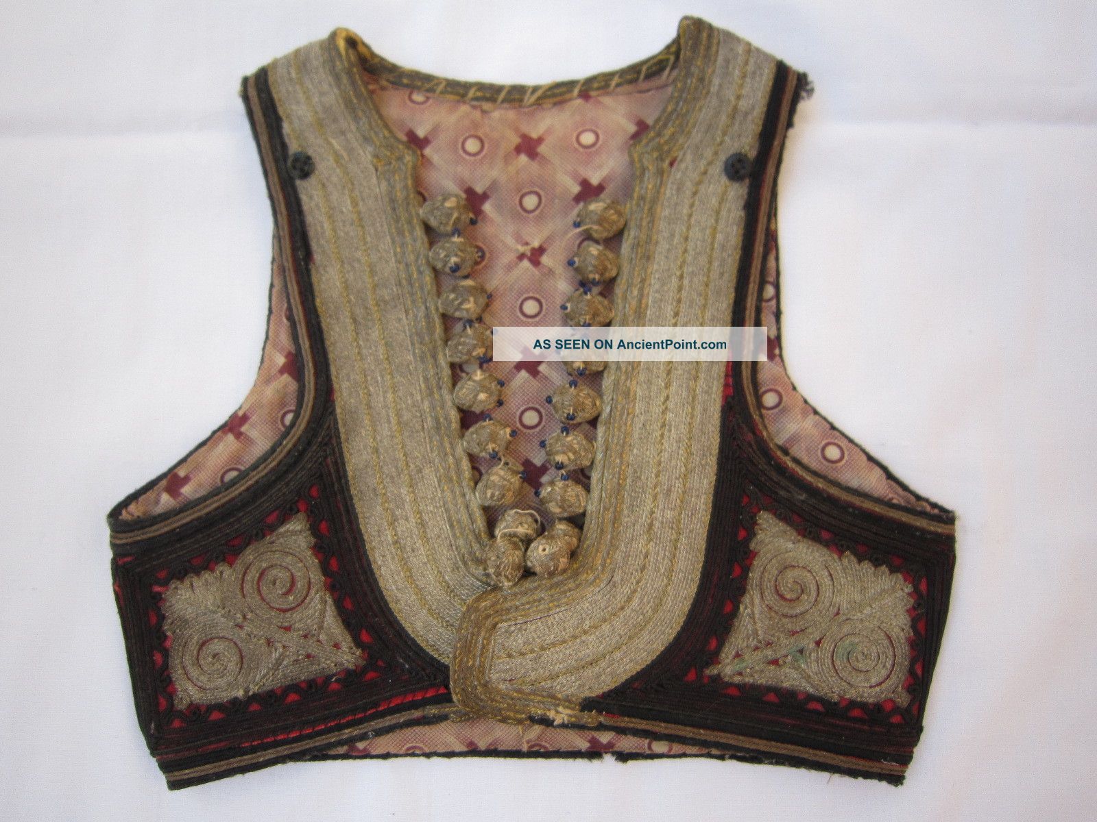 Gorgeous Antique Ottoman Sleeveless Jacket,  Vest 18c. ,  Very Rare,  Sarma Islamic photo