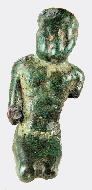 Greek Hellenistic Bronze Figure Of An Infant photo
