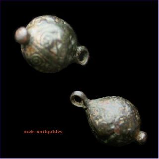 Viking Pendant Bead Gold Gilding Mels - Antiquities photo