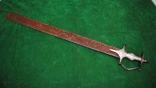 Antique Khanda Tulwar Sword Indo Persian Shamshir photo