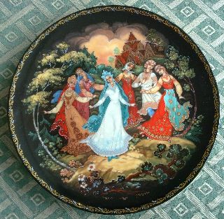 Rare Snow - Maiden,  Russian Tales Plate Porcelain photo