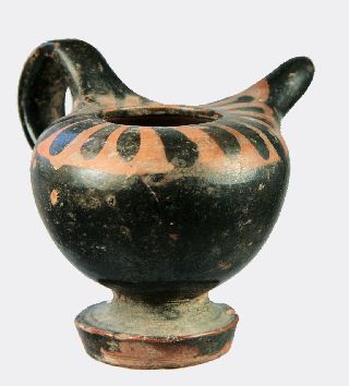 Greek Attic Pottery Feeder Vessel photo