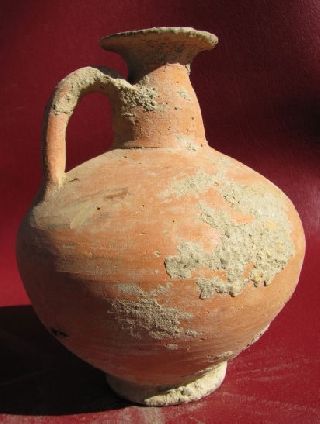 Authentic Ancient Roman Uncleaned Pottery Vessel 5625 photo