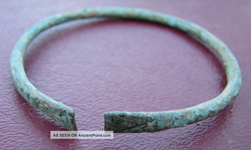 Ancient Roman To Medieval Period Bronze Bracelet 5081 Roman photo
