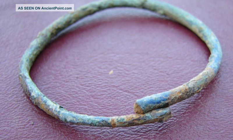 Ancient Roman To Medieval Period Bronze Bracelet 5076 Roman photo
