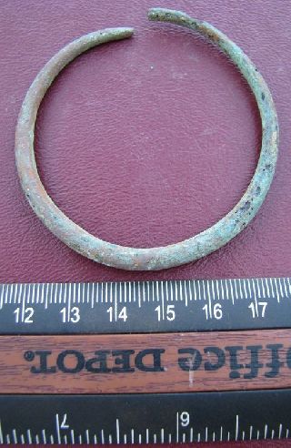 Ancient Roman To Medieval Period Bronze Bracelet 5077 photo