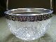 Old Russian Silver Mounted Cut Glass Round Bowl With Swing Handle Other photo 4