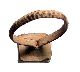 Roman Medieval Women Ring With Ancient Unknown Glass Top 100% Rare Roman photo 2