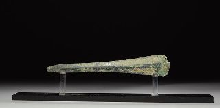 Ancient Persian Near Eastern Luristan Bronze Age Dagger Blade Weapon photo