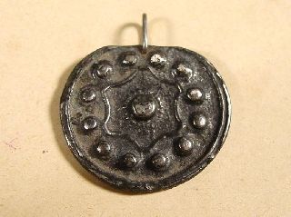 Rare Ancient Sarmatian Silver Pendant 4th Century Bc photo