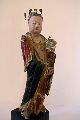 12th Or 13th Century Oriental Terracotta Figurine,  Gilded Decoration. Other photo 10