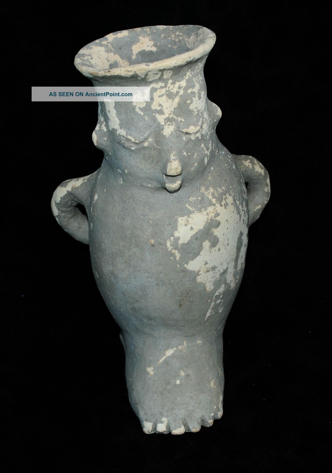 Rare Pre - Columbian Figural Haustec Pottery Vessel - Mexico - Ex - Museum - The Americas photo