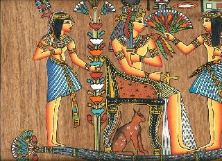 Egyptian Papyrus Handmade Painting 40x60 Cm.  Size (16 