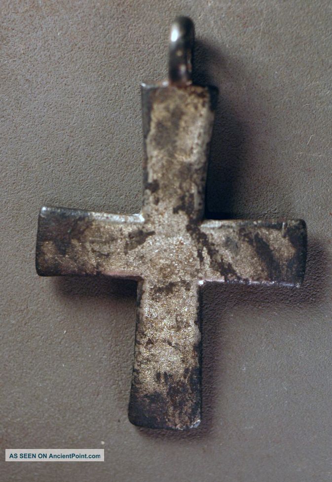 Cross,  Byzantine Silver Over 800 Years Old Byzantine photo