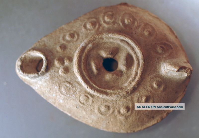 Oil Lamp,  Byzantine Clay Over 2000 Years Old Byzantine photo