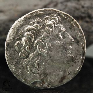 Ancient Silver Coin Seleukid Kingdom Antiochos Euergetes Tetradrachm 15.  56 G photo