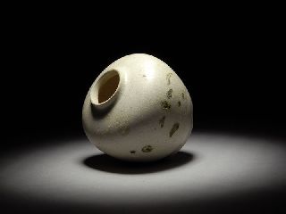Ming Annamese Hoi An Hoard Shipwreck Salvaged Cream Enamel Vase Brush Pot photo