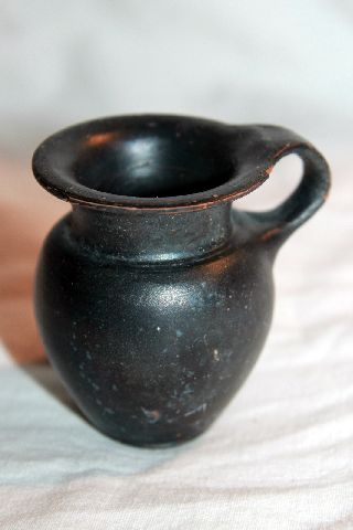 Ancient Greek Pottery Olpe Mug 4th Century Bc photo