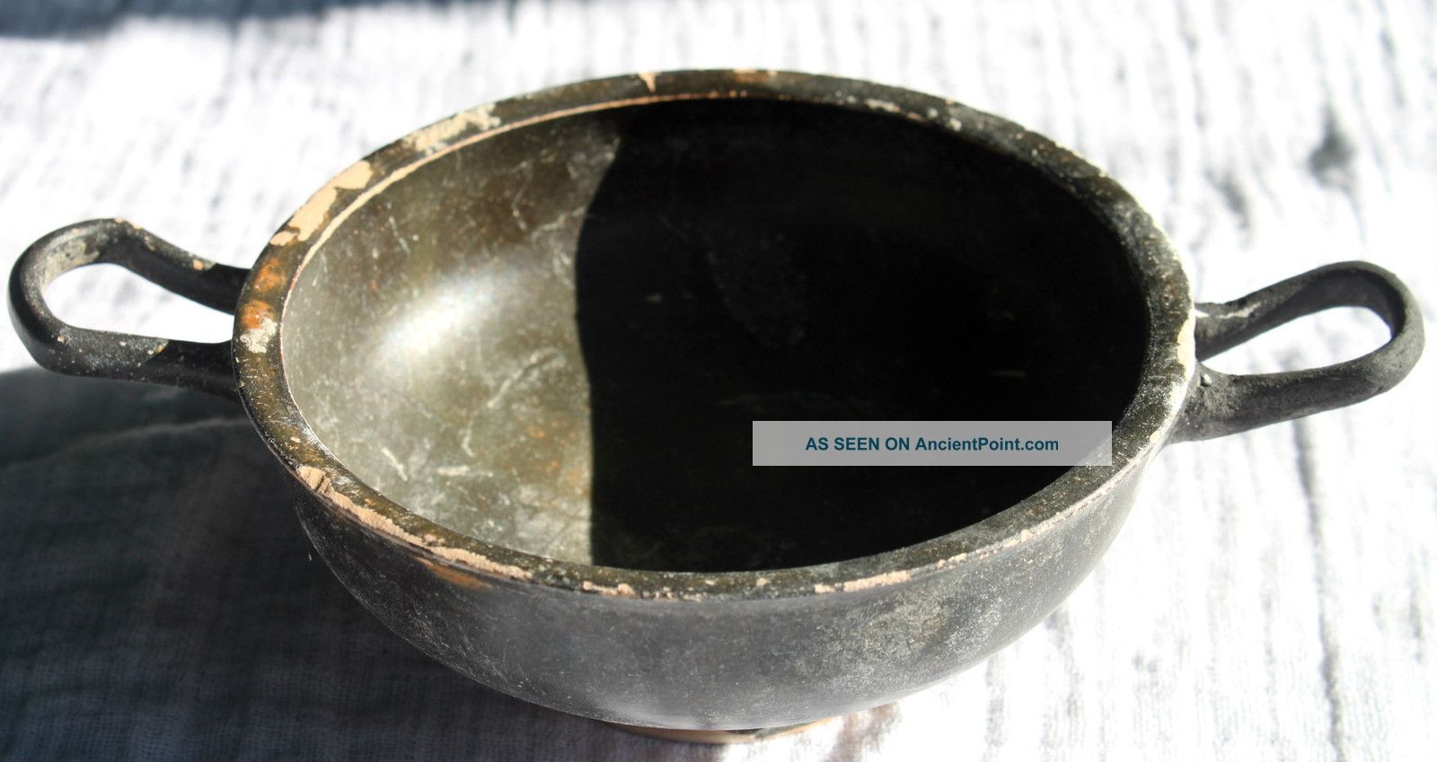 Ancient Greek Hellenistic Pottery Kylix Cup 3rd Century Bc Wine Cup Greek photo