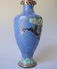 Cloisonne Vase Ancient Chinese Cobaltblue Dragon 5claws Far Eastern photo 5