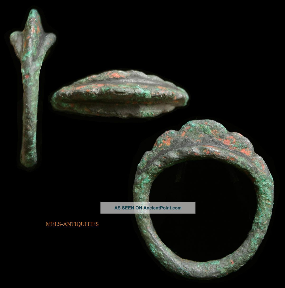 Viking Bronze Ring Rare Type 800 - 1000 Ad Scandinavian photo