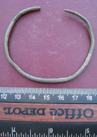 Ancient Roman To Medieval Period Bronze Bracelet 5075 photo
