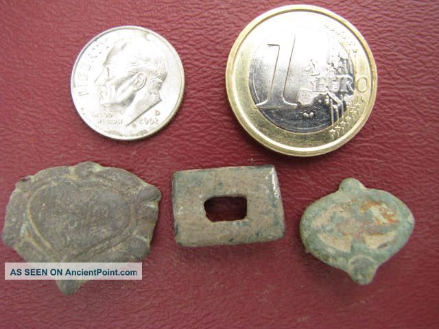 3 Medieval / Roman Belt Decorations  960 Roman photo