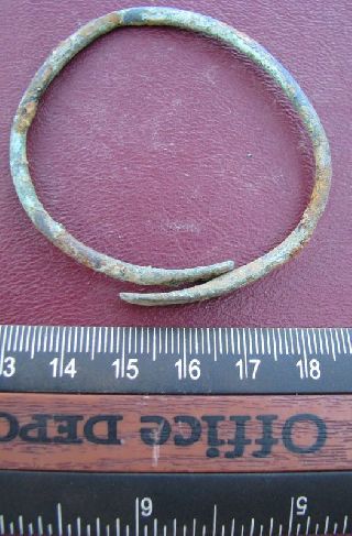 Ancient Roman To Medieval Period Bronze Bracelet 5073 photo