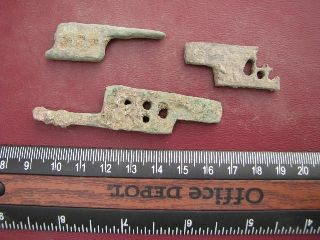 3 Medieval / Roman Lock Bolts  1512 photo