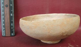 Authentic Ancient Roman Repaired Pottery Vessel 7213 photo