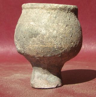 Authentic Ancient Roman Uncleaned Pottery Terra Cotta Clay Vessel Pot 7627 photo