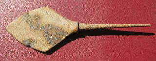Ancient Hunnic Iron Arrowhead 3rd - 5th Century Rt 3 - 5 photo