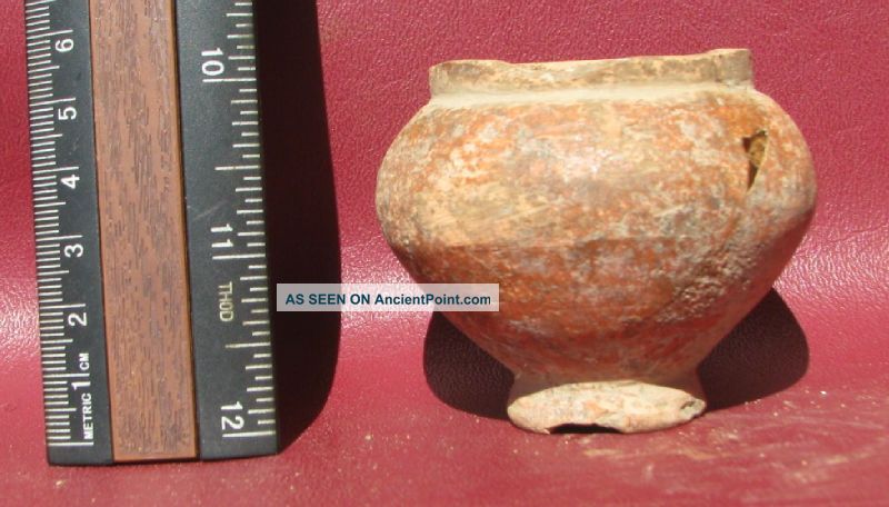 Authentic Ancient Roman Uncleaned Pottery Terra Cotta Clay Vessel Pot 7620 Roman photo