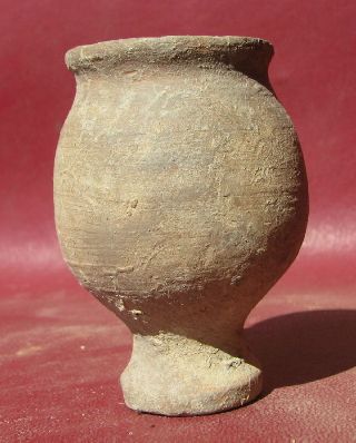 Authentic Ancient Roman Uncleaned Pottery Terra Cotta Clay Vessel Pot 7626 photo
